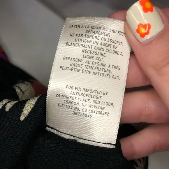 Anthropologie Maeve Bella Choker Floral Blouse Size XS - Picture 8 of 12